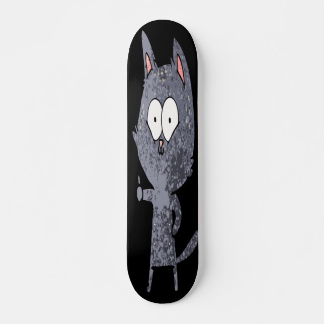 Cat Giving Thumbs up Skateboard (Front)