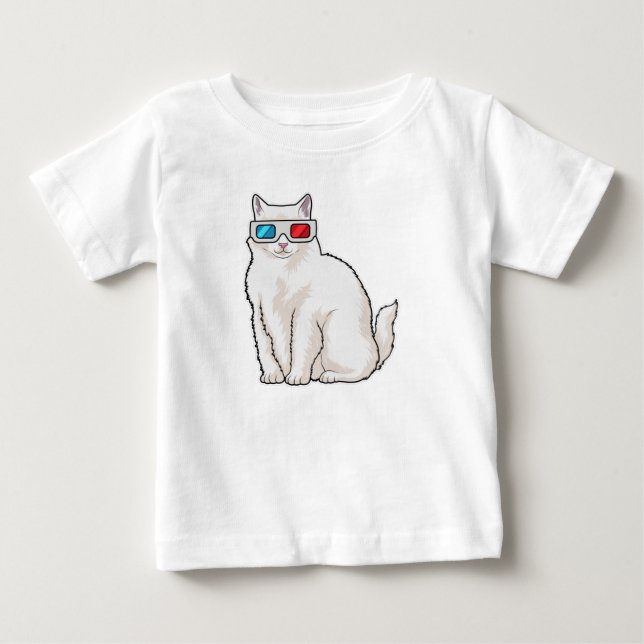 Cat Glasses Baby T-Shirt (Front)