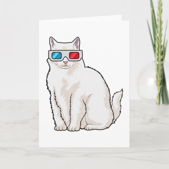 Cat Glasses Card (Front)