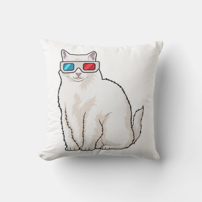Cat Glasses Cushion (Front)