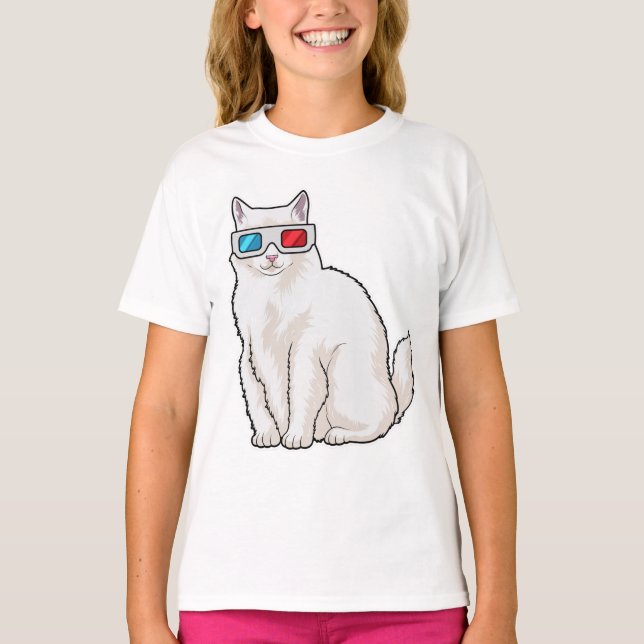 Cat Glasses T-Shirt (Front)