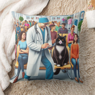 Cat go to a hospital cushion