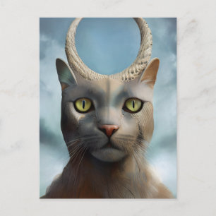 Cat God Postcard