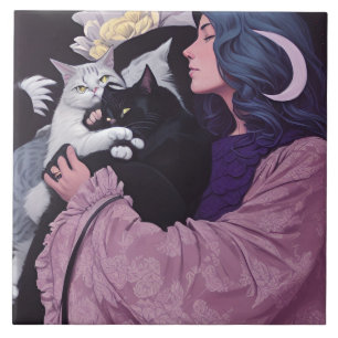 Cat Goddess Tile