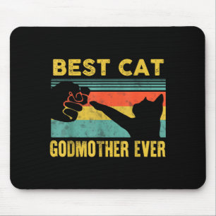 Cat godmother vintage cats happy mother's day men mouse mat