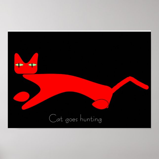 Cat goes Hunting Poster (Front)