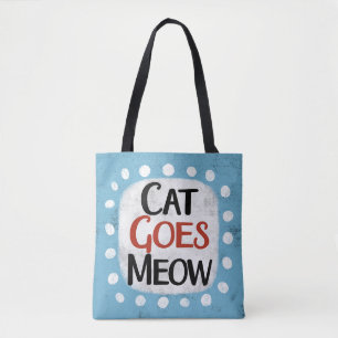 Cat Goes Meow Tote Bag