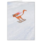 Cat Goes Skiing