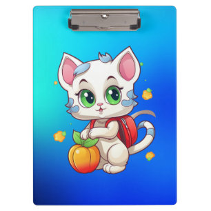 Cat Going To School-85241 Clipboard