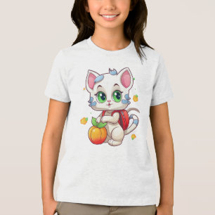 Cat Going To School-85241 Tri-Blend Shirt