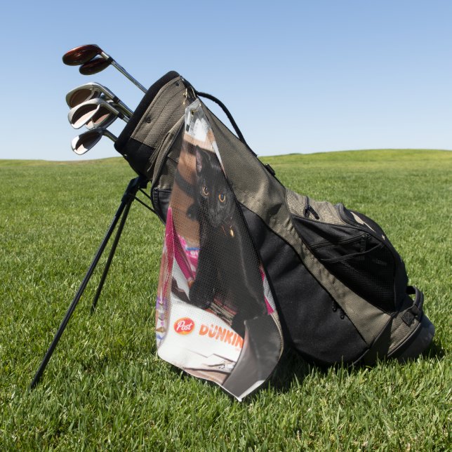 Cat Golf Towel (Green)