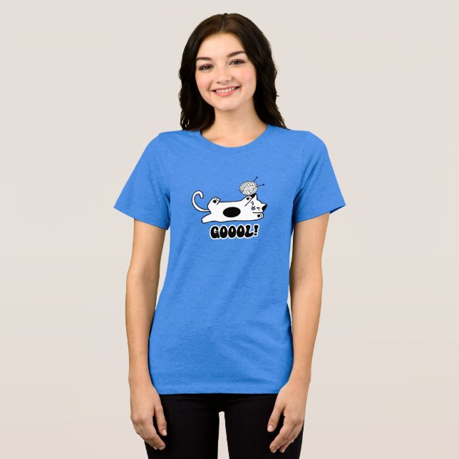 Cat Goool Tri-Blend Shirt (Front Full)