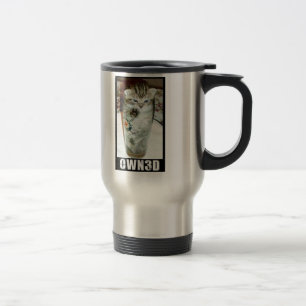 Cat got owned mug