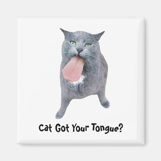Cat Got Your Tongue? Magnet (Front)