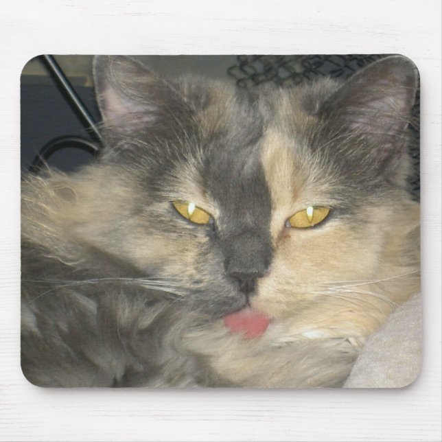 Cat got your tongue mouse mat (Front)