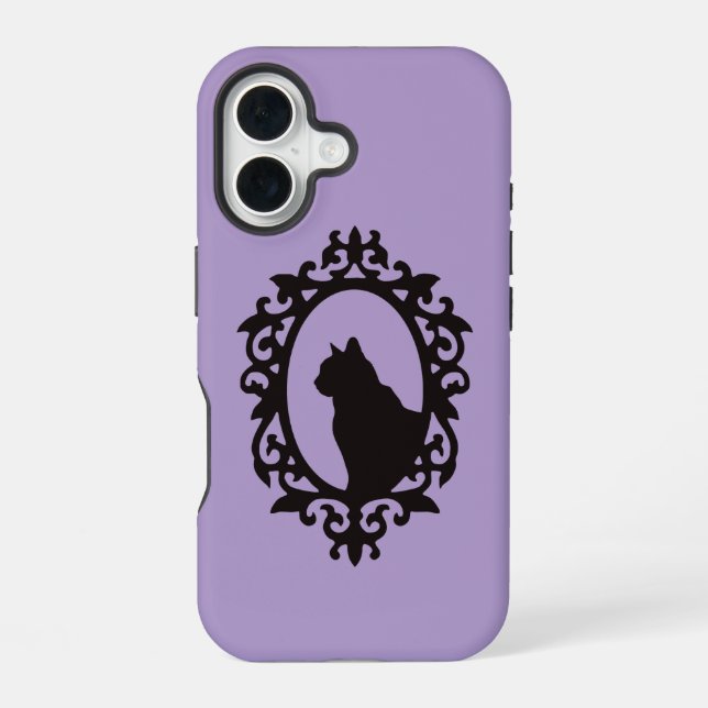 Cat Gothic iPhone 16 Case (Back)
