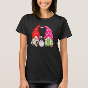 Cat Grandma And Grandpa Gnome For Black Cat T-Shirt