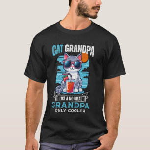 Cat Grandpa Cooler Cat Lover Grandpa Cat Grandfath T-Shirt