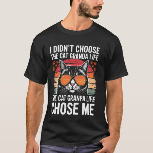Cat Grandpa Life Cat Lover Grandpa Cat Grandfather T-Shirt