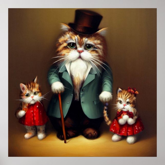 Cat Grandpa Poster (Front)