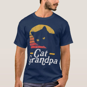 Cat Grandpa Vintage Eighties Style Cat Retro T-Shirt