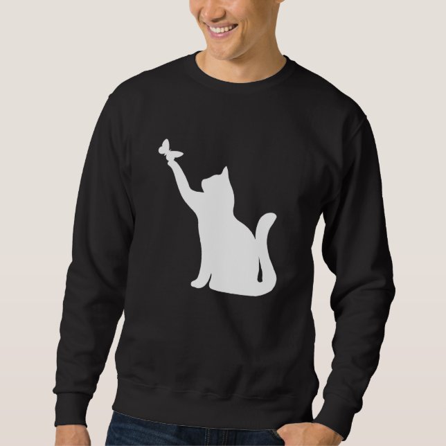 Cat Graphic  Cat    Cat Owner Sweatshirt (Front)