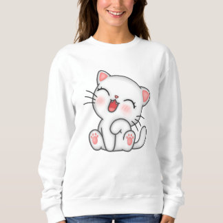 Cat graphic sweater Lovely sweater Women's sweate