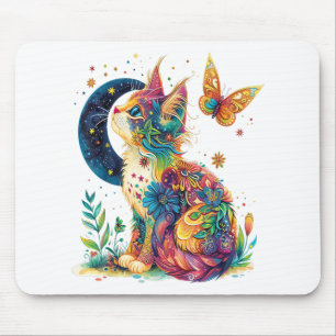 Cat Graphic With Cute Kitty Animal Face For Pet Lo Mouse Mat