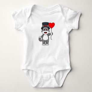 Cat Groom Cylinder Wedding Baby Bodysuit