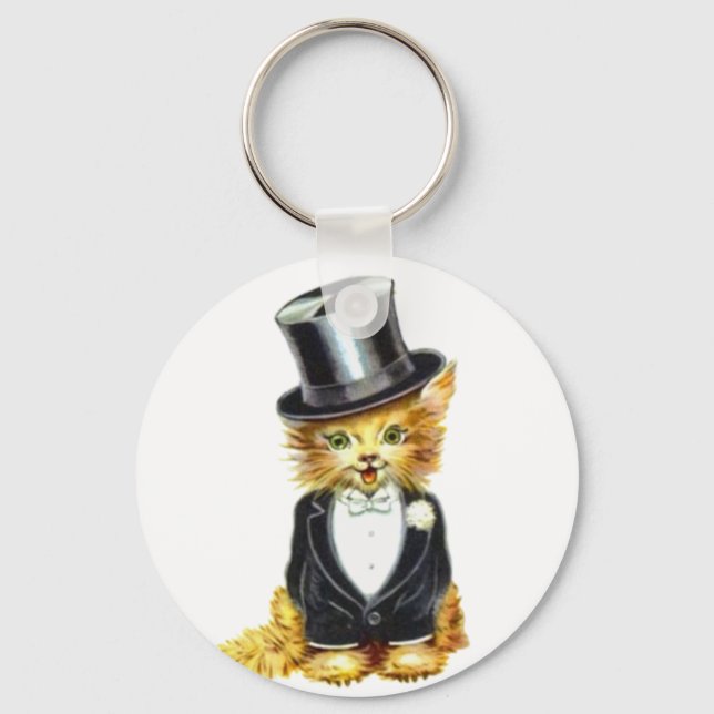 Cat Groom Key Ring (Front)