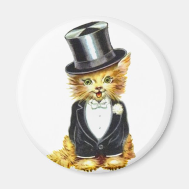 Cat Groom Magnet (Front)