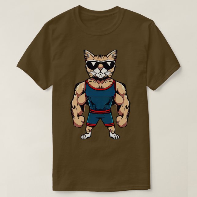 Cat Gym T-Shirt (Design Front)