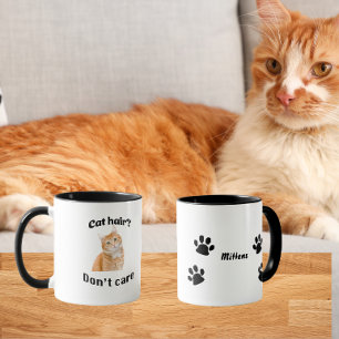 Cat hair don't care mug
