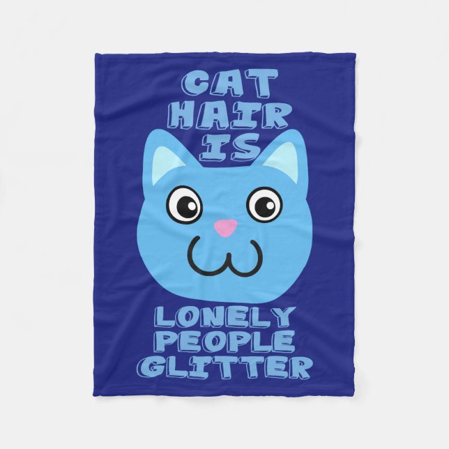 Cat Hair Fleece Blanket (Front)