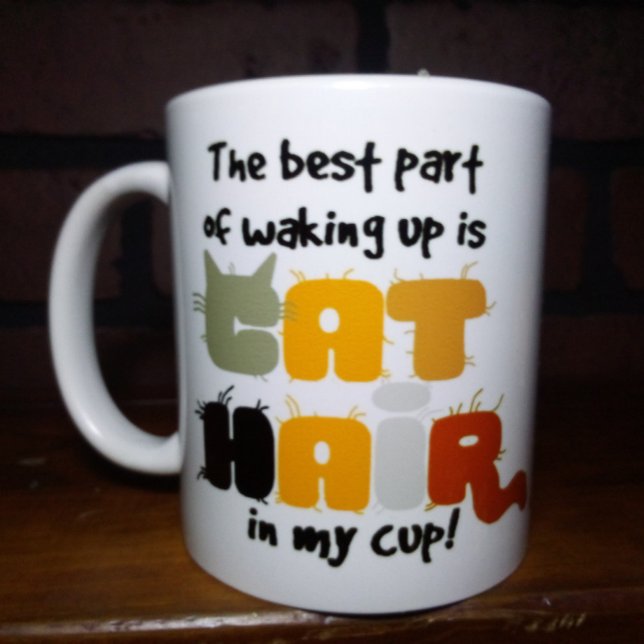 Cat Hair In My Cup Humourous Cat Lover Mug (Creator Uploaded)