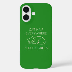 Cat hair zero regrets iPhone 16 case