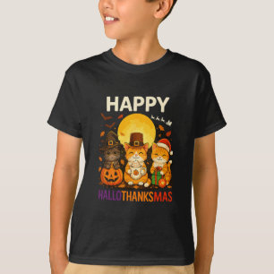 Cat Hallothanksmas T-Shirt