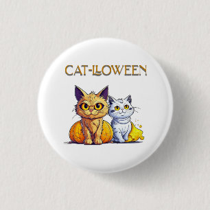 Cat Halloween 3 Cm Round Badge