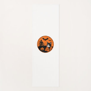 Cat Halloween Art 2024 Kitten Cats Men Women Kids Yoga Mat