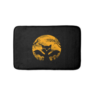 Cat Halloween Bath Mat