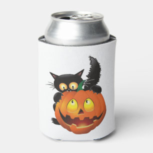 CAT HALLOWEEN    CAN COOLER