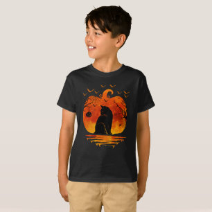 CAT HALLOWEEN COSTUME PUMPKIN CATS LOVER FALL SEAS T-Shirt
