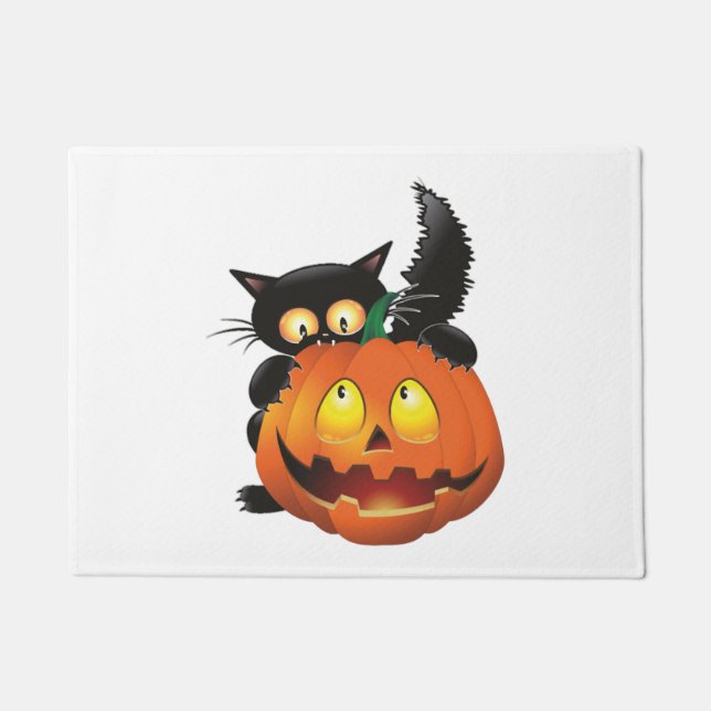 CAT HALLOWEEN    DOORMAT (Front)