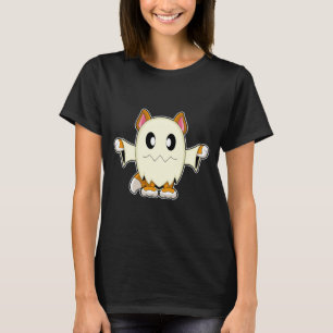 Cat Halloween Ghost T-Shirt