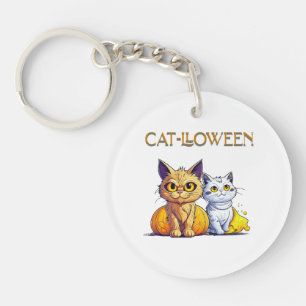 Cat Halloween  Key Ring