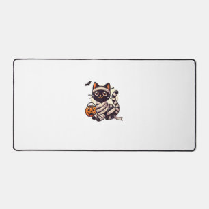 Cat Halloween Mummy Cute Cat Kids Desk Mat