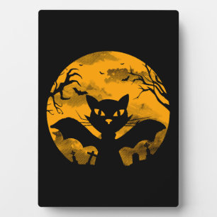 Cat Halloween Plaque