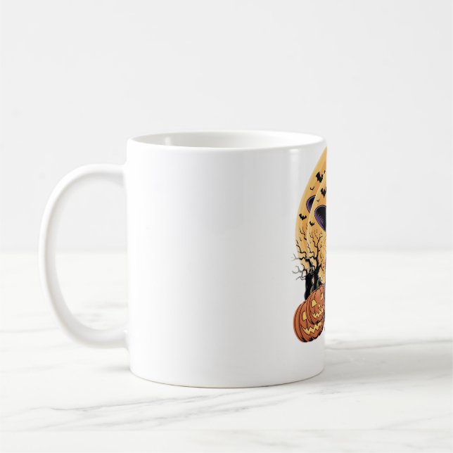 Cat Halloween Pumpkin Essential T-Shirt Coffee Mug (Left)