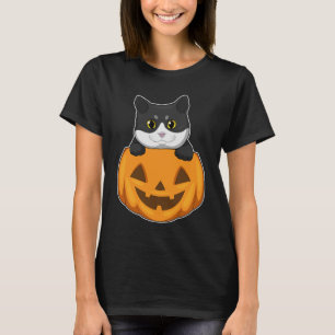 Cat Halloween Pumpkin T-Shirt