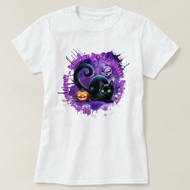 Cat Halloween Shirt  (Design Front)